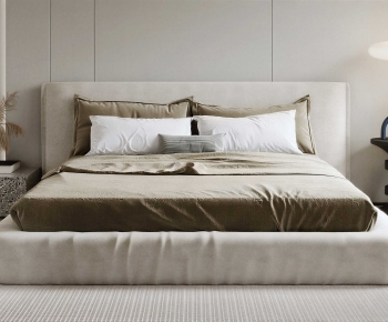 Modern Double Bed-ID:690403946