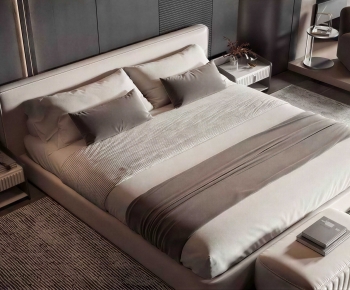 Modern Double Bed-ID:483377933