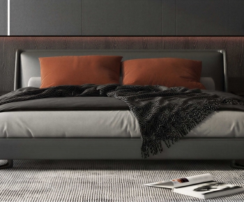 Modern Double Bed-ID:159491062