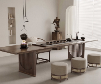 New Chinese Style Tea Tables And Chairs-ID:597960953