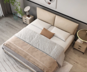 Modern Double Bed-ID:103509454