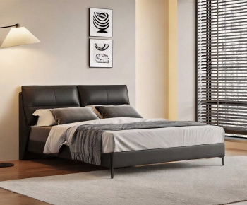 Modern Double Bed-ID:249368912