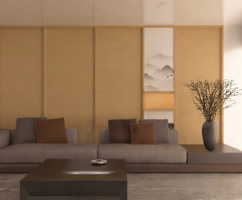 New Chinese Style A Living Room-ID:480205067