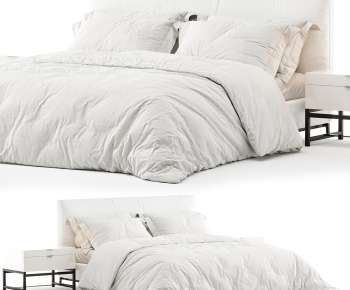 Modern Double Bed-ID:915510732