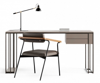 Modern Computer Desk And Chair-ID:530893094