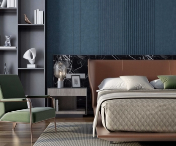 Modern Double Bed-ID:560684925