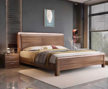 Modern Double Bed-ID:502660323