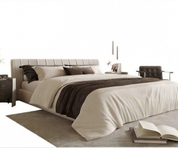 Modern Double Bed-ID:645060522