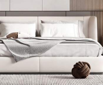 Modern Double Bed-ID:436254026