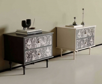 French Style Bedside Cupboard-ID:595592987