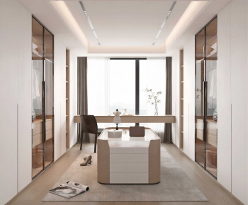 Modern Clothes Storage Area-ID:110466965