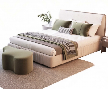 Modern Double Bed-ID:464091066