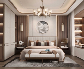 New Chinese Style Bedroom-ID:921750161