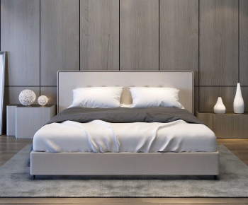 Modern Double Bed-ID:818167922