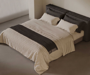 Modern Double Bed-ID:649382113