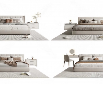 Modern Double Bed-ID:166680817