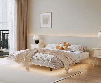 Modern Double Bed-ID:944875964