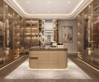 Modern Clothes Storage Area-ID:766849045