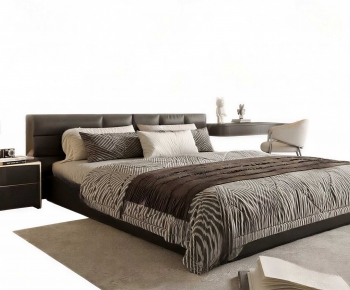 Modern Double Bed-ID:935050962