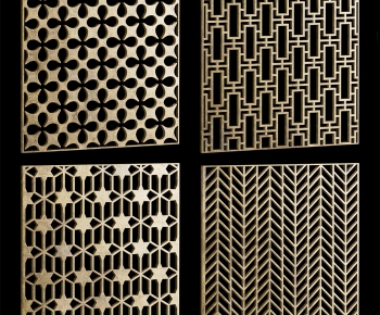 Modern Metal Screen Partition-ID:850203048