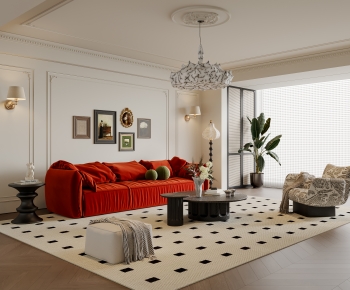French Style A Living Room-ID:973745115