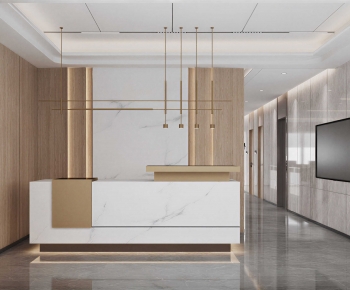 Modern Office Reception Desk-ID:703053006