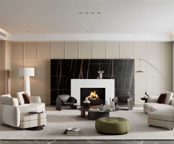 Modern A Living Room-ID:662849908