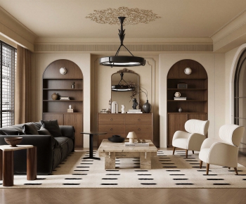 Modern A Living Room-ID:893282896