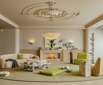 Simple European Style A Living Room-ID:315263997