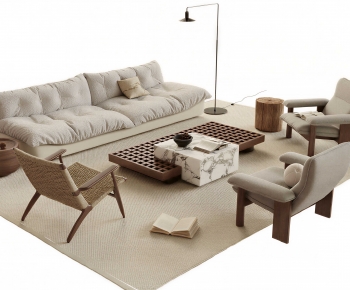 Wabi-sabi Style Sofa Combination-ID:234539537