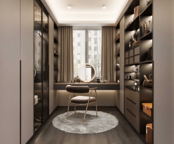 Modern Clothes Storage Area-ID:293319941