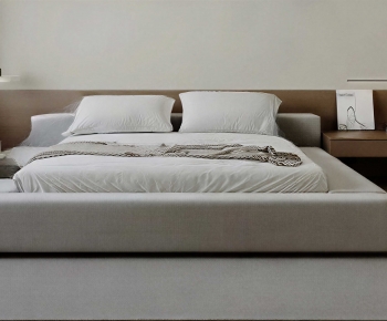 Modern Double Bed-ID:556227921