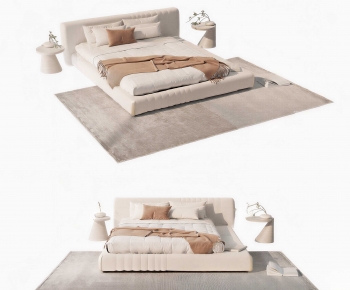 Modern Double Bed-ID:170871973