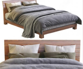 Modern Double Bed-ID:438419104