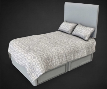 Modern Double Bed-ID:429212091