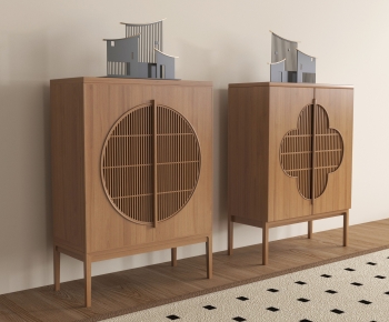 New Chinese Style Side Cabinet-ID:300607926