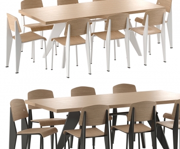 Modern Dining Table And Chairs-ID:754637007