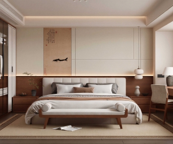 New Chinese Style Bedroom-ID:126267912