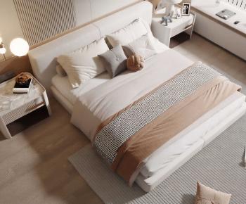 Modern Double Bed-ID:730049679