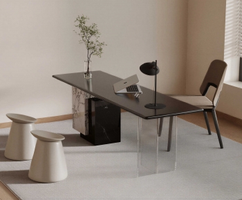 Modern Computer Desk And Chair-ID:684104922