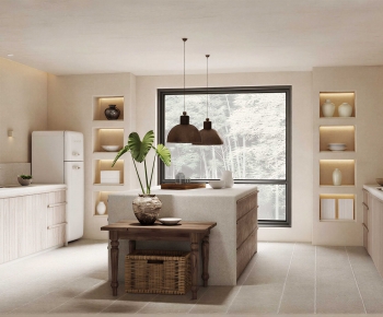 Wabi-sabi Style Open Kitchen-ID:212636951