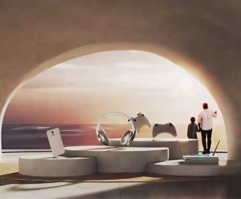 Modern Exhibition Hall-ID:797360905