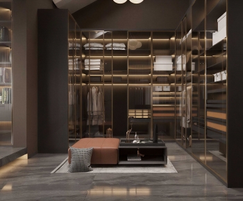 Modern Clothes Storage Area-ID:672852047