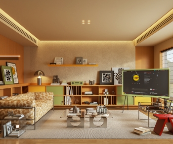 Modern A Living Room-ID:623140103