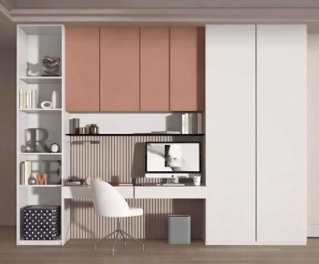 Modern Computer Desk And Chair-ID:610548978