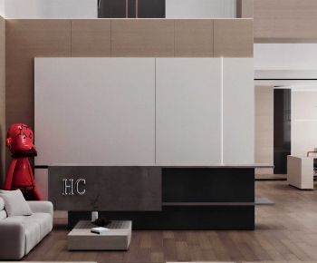 Modern Office Reception Desk-ID:181176907