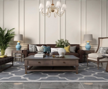 American Style Sofa Combination-ID:744297986