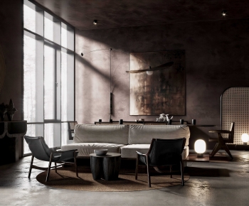 Wabi-sabi Style A Living Room-ID:113271953