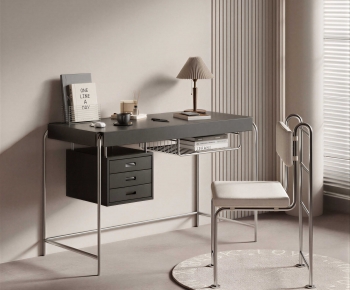 Modern Computer Desk And Chair-ID:532870398