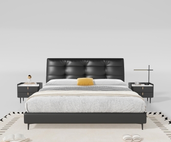 Modern Double Bed-ID:723177919